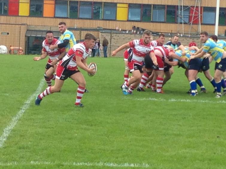 Dan McClelland in action for Milford Haven